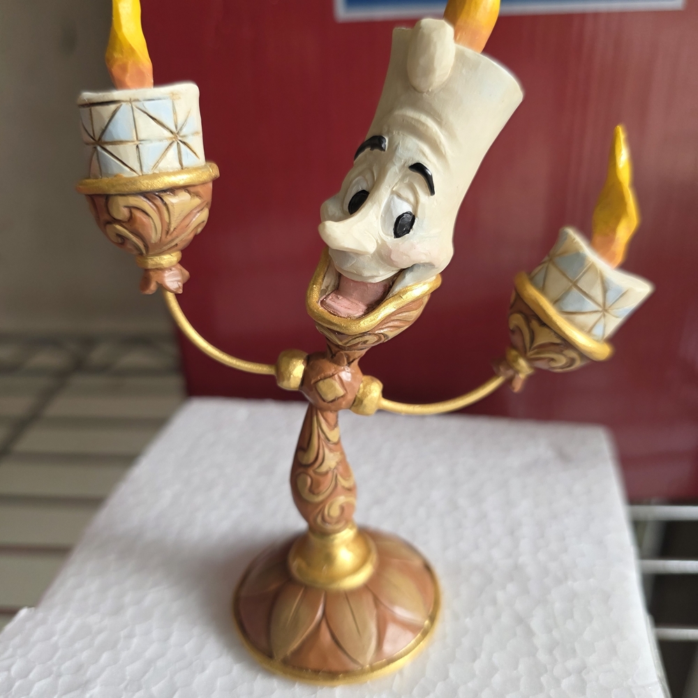 Jim Shore DISNEY Beauty And The Beast "Ooh La La Lumiere" Figurine